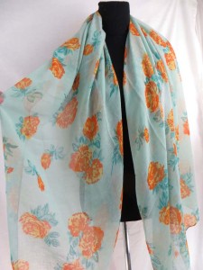 rose maxi long fashion scarves sarong wrap