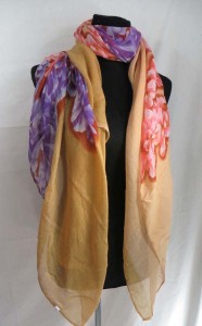 tropical flowers maxi long fashion scarves sarong wrap