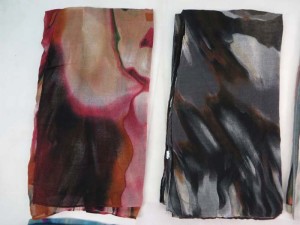 contemporary abstract print maxi long fashion scarves sarong wrap