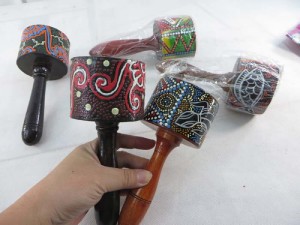 maracas with thousand dots handpainting