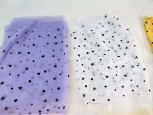 double layers polka dots stars lightweight sheer scarf wrap