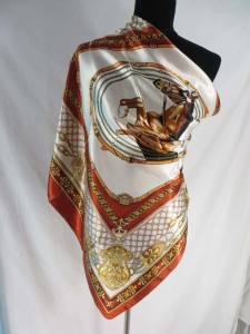 boho vintage equestrian themed horse satin square scarves shawl wrap stole