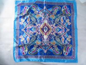paisley vintage retro boho inspired satin square scarves shawl wrap stole