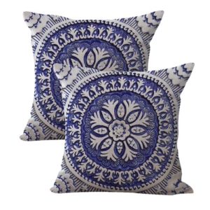 set of 2 moroccan geometric cushion cover
