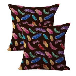 set of 2 native feather cushion cover