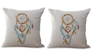 set of 2 American native dreamcatcher cushion cover