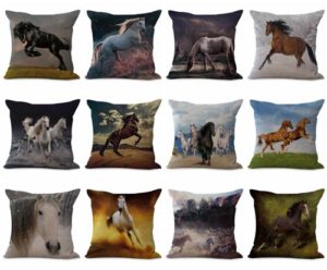 wholesale cushion covers equine horse equestrian We will randomly choose various designs shown on the pictures. Pillow case only, insert is not included.