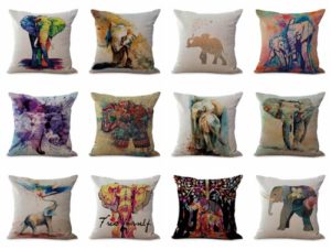 wholesale cushion covers lucky elephant We will randomly choose various designs shown on the pictures. Pillow case only, insert is not included.