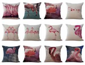 wholesale cushion covers animal bird flamingo We will randomly choose various designs shown on the pictures. Pillow case only, insert is not included.