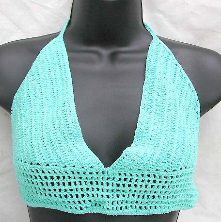Sportswear beach clothing supplier wholesale exotic crocheted bra top swim wear
