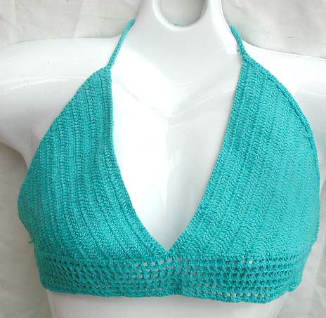 Wholesale designer beach wear supply handmade crocheted bra top cover up