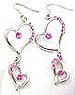 Ladies earrings wholesale, cubic zirconia manmade diamond high fashion imitation jewelry for pierced ears
