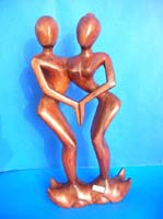 Marriage agreement wooden statue