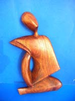 Thinking posture abstract carving,
