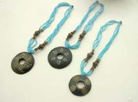 Fashion bali necklace with different hand painting pattern