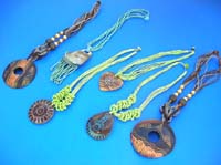 Wooden wax or painting fashion necklace