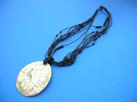Mosaic bali oval necklace