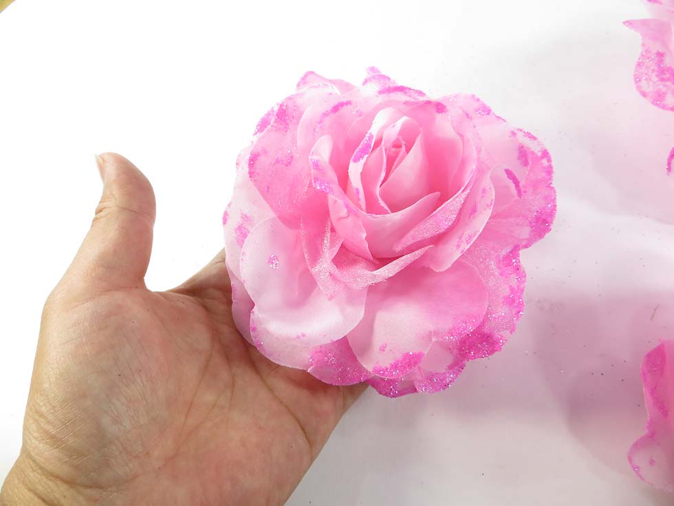 Glitter-rose-corsage-brooch-pin-ponytail-holder-11f