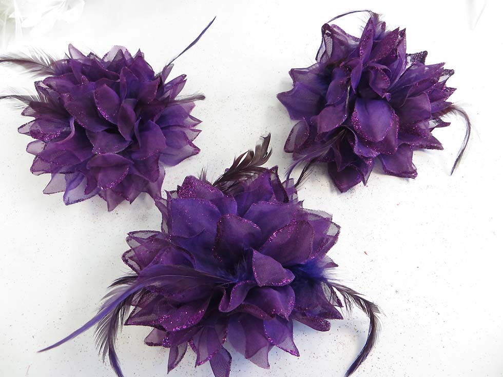 feather-glitter-flower-corsage-brooch-pin-ponytail-holder-12a
