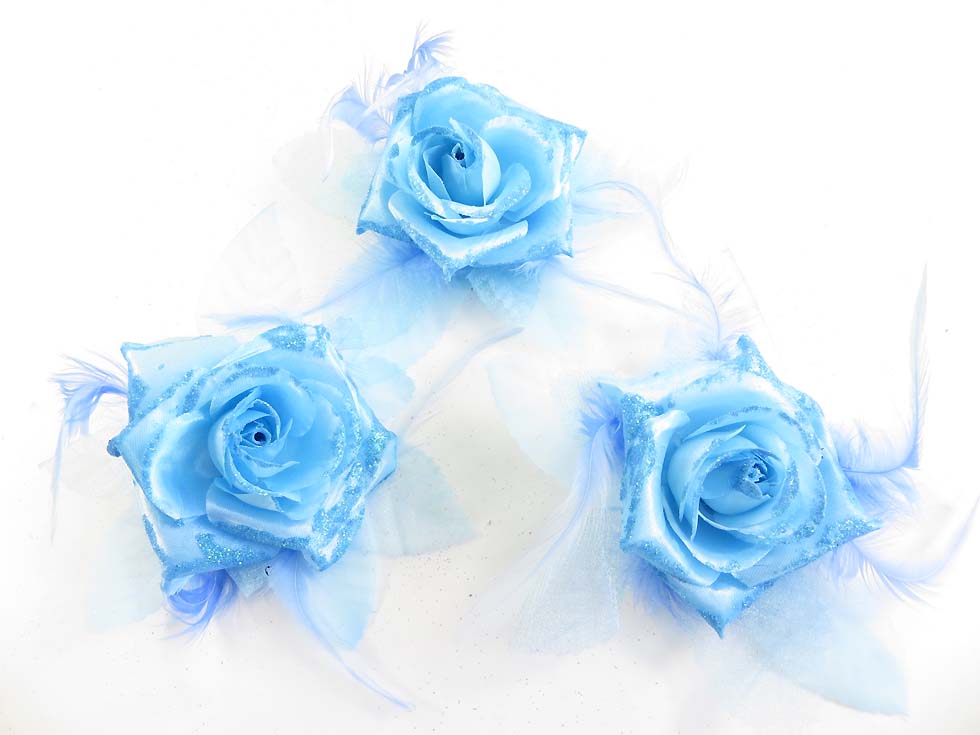 rose-feather-glitter-corsage-brooch-pin-ponytail-holder-10a
