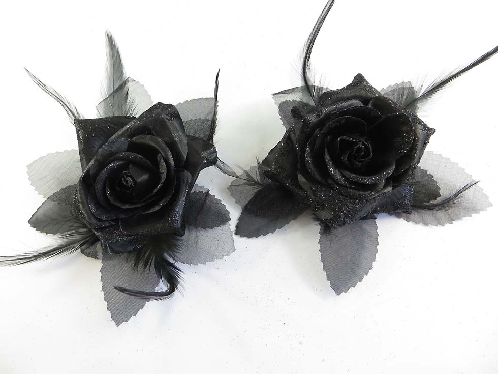 rose-feather-glitter-corsage-brooch-pin-ponytail-holder-11a