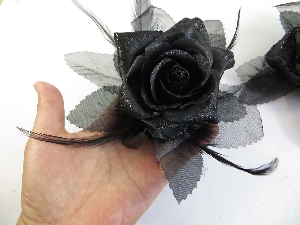 rose-feather-glitter-corsage-brooch-pin-ponytail-holder-11c