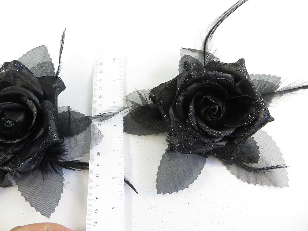 rose-feather-glitter-corsage-brooch-pin-ponytail-holder-11d