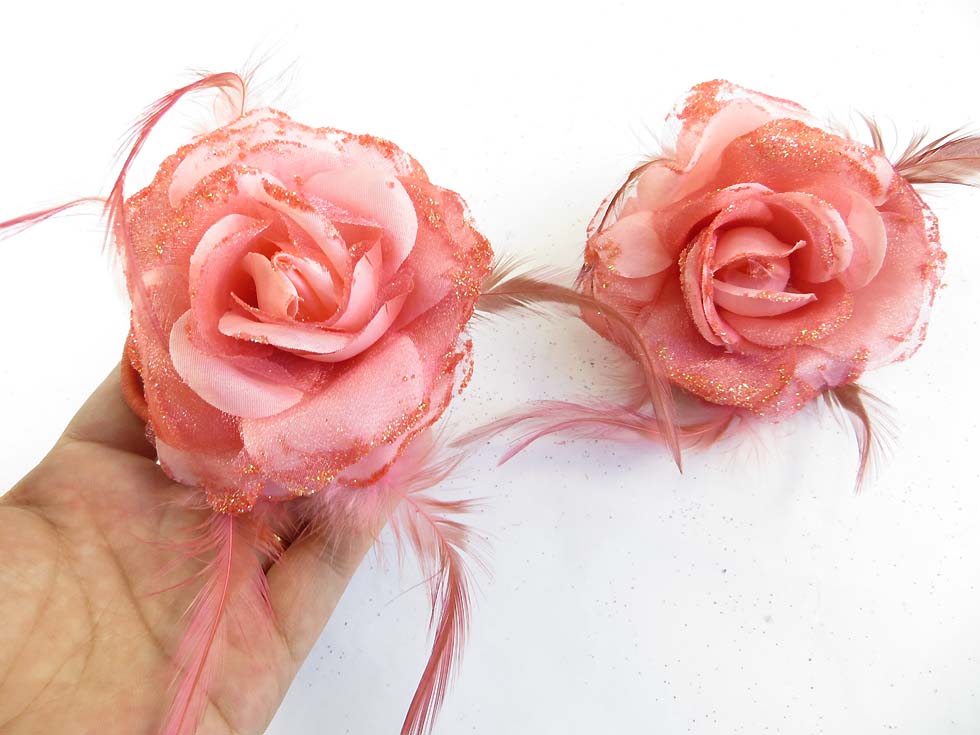 rose-feather-glitter-corsage-brooch-pin-ponytail-holder-12c