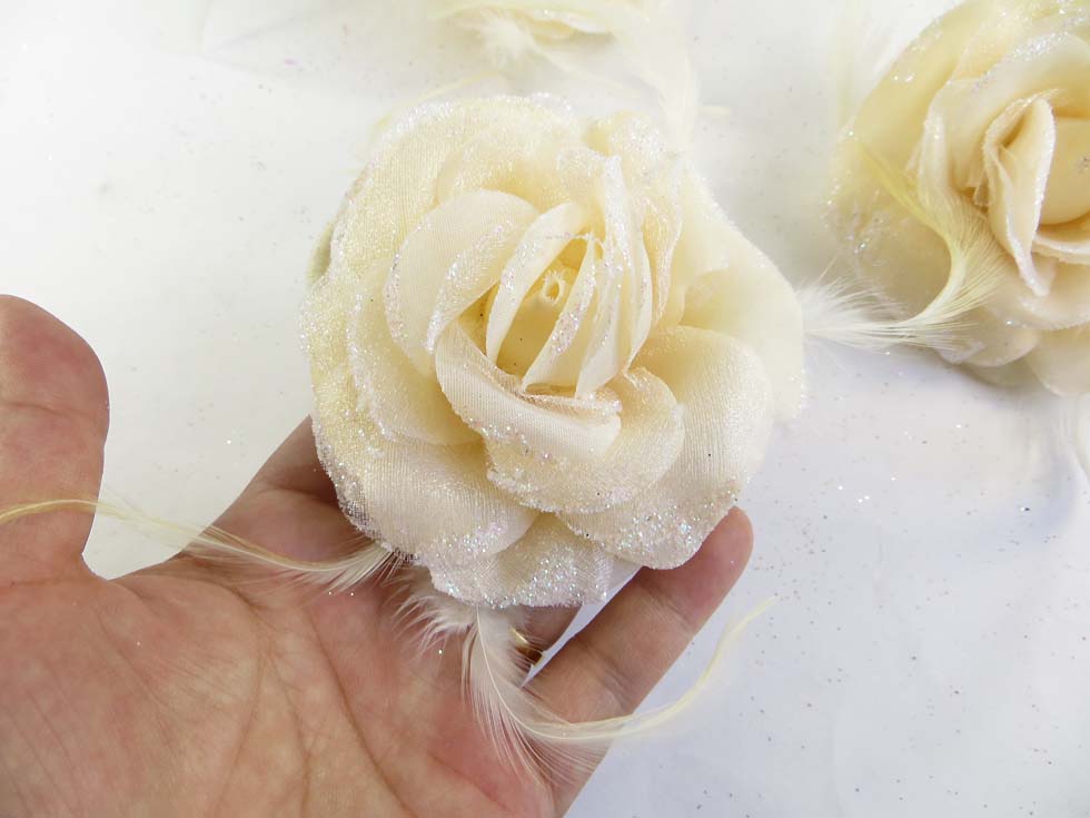rose-feather-glitter-corsage-brooch-pin-ponytail-holder-14c
