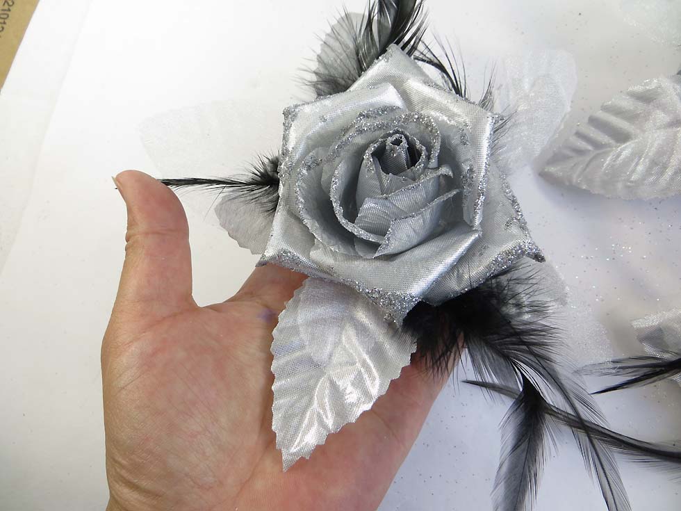 rose-feather-glitter-corsage-brooch-pin-ponytail-holder-15c