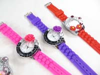 rubber-jelly-band-watch-flower-1b
