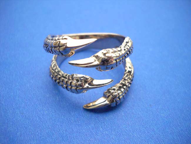 Dragon finger bronze ring