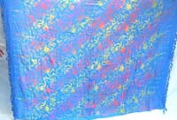 Bali double process sarong floral blue