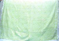 light green and white animal skin printed sarong 