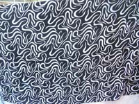 abstract design sarong in black and white 