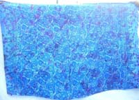 blue unisex beach sarong wraps in Balinese traditional patterns