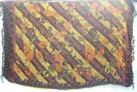 Java batik sarong earthtone brown