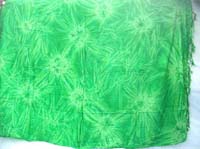green tie dye burst diamond pattern sarong