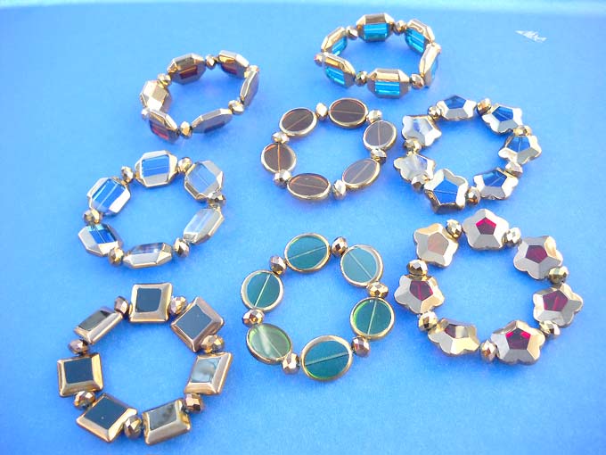 Bronze color metal bracelet with mega design