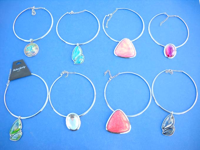 In fashion gift wholesale diamond cut faced or smooth faced bead cuff necklace, Wholesale jewelry