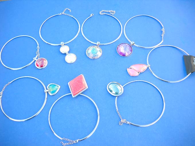 In fashion gift wholesale diamond cut faced or smooth faced bead cuff necklace, costume jewellery