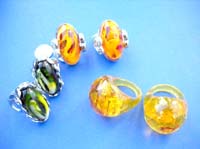 Unique fashion custume imitation amber ring