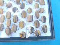 Fashion tiger eye gemstone rings