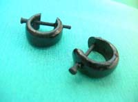 Stick U shape wooden earring