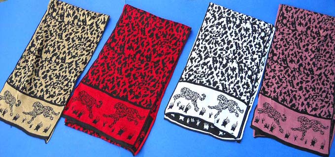 Tiger animal print scarf
