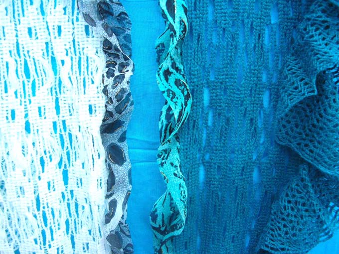 Knitting shawl trim with animals skin polyester fabric, wholesale fashion accessory