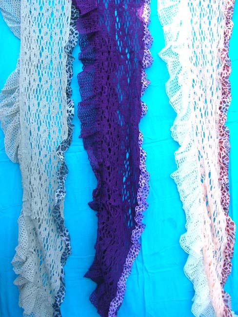 Knitting shawl trim with animals skin polyester fabric, fashion scarve exporter