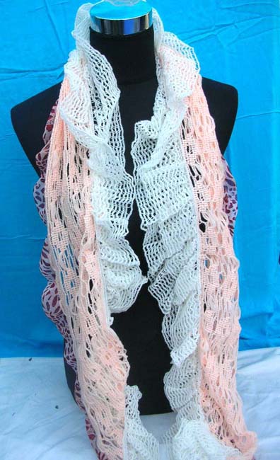 Knitting shawl trim with animals skin polyester fabric, wholesale clothing supplie