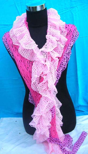 Knitting shawl trim with animals skin polyester fabric, scarfs wholesale