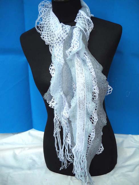acrylic shawl with wavy edges, Wholesale importer of general merchandise